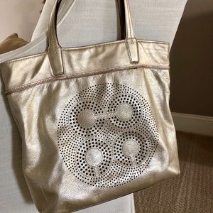 Gold Coach Tote
